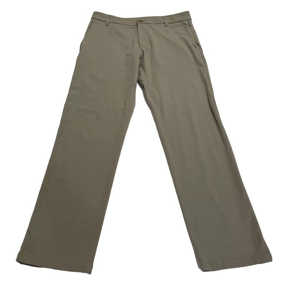 Lululemon Commission Pants Khaki Classic Performance Chino LM5AEXS Men's 33x30‎
